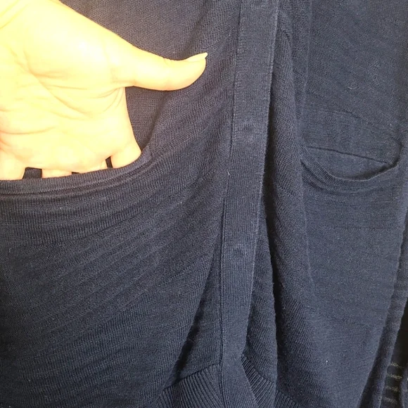 CAbi Blue Semi Semi Sheer Cardigan - Picture 4 of 6